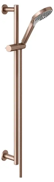 Keuco Ixmo Душевой гарнитур: штанга 85,5см, шланг 160см, душ. лейка 3 вида струи, цвет: красное зол. 59587 290801