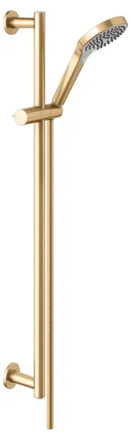 Keuco Ixmo Душевой гарнитур: штанга 85,5 см, шланг 160 см, душевая лейка 3 вида струи, цвет: латунь 59587 250801