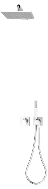 Keuco Ixmo Sets Душевой комплект: термостатический смесит., без излива, шланг, ручн. душ, цвет: хром 59653 010802