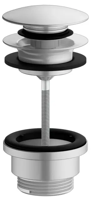 Keuco Armaturenzubehör Донный клапан Push-Open 1 1/4 дюйма, универсальный, цвет: алюминий 59902 170000