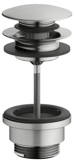 Keuco Armaturenzubehör Донный клапан Push-Open 1 1/4 дюйма, универсальный, цвет: нержавеющая сталь 59902 210000