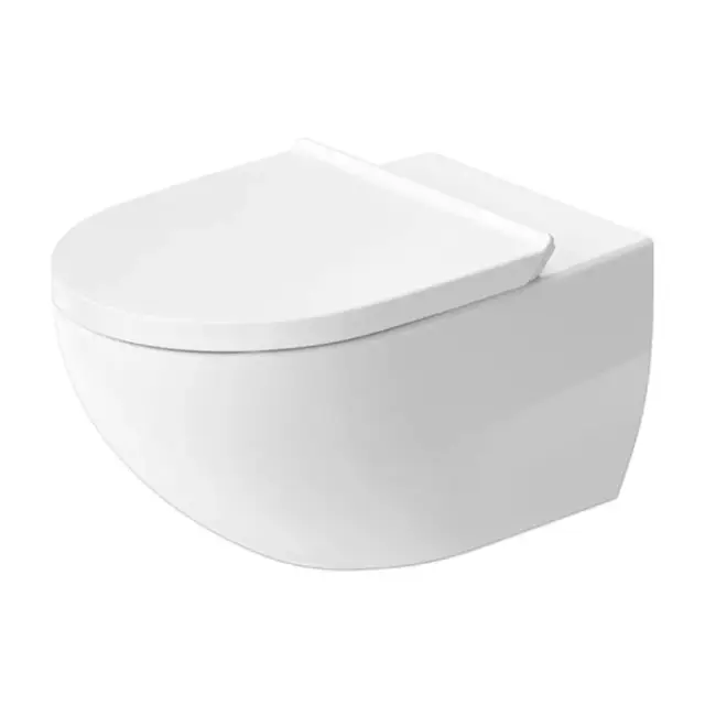 Duravit Architec Унитаз подвесной 36.5x57.5 безободковый с крышкой микролифт, цвет: белый глянцевый 45726900A1