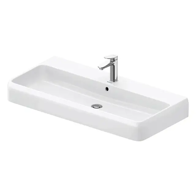 Duravit Qatego Раковина накладная 100x47x15.5h см, с переливом, цвет: белый глянцевый 2382100027