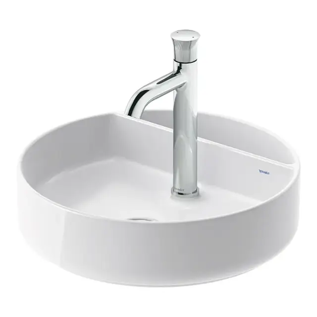 Duravit Bento Starck Box Раковина накладная 46x46x14h см, без перелива, цвет: белый глянцевый 2380462071