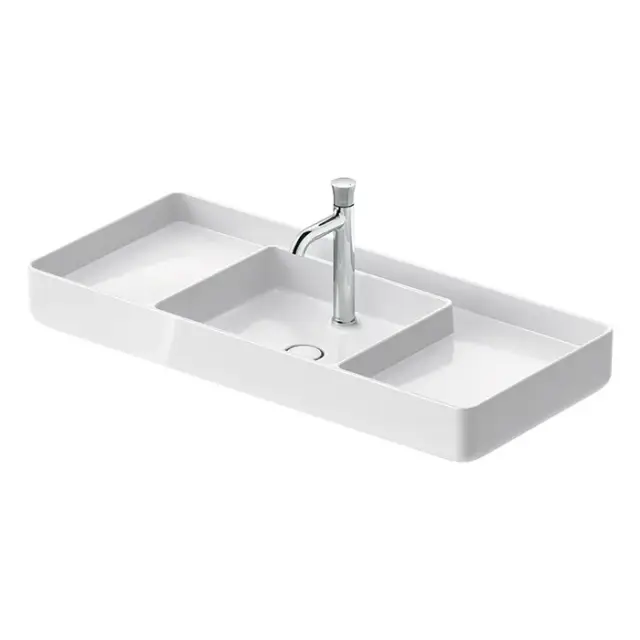 Duravit Bento Starck Box Раковина накладная 104x46x14.5h см, без перелива, цвет: белый глянцевый 2381102071