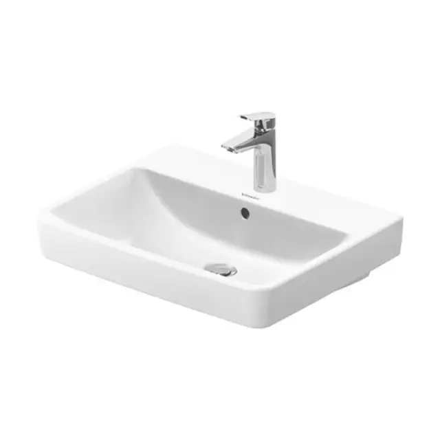 Duravit No.1 Раковина подвесная 60x46x17.5h см, с переливом, цвет: белый глянцевый 23756000002