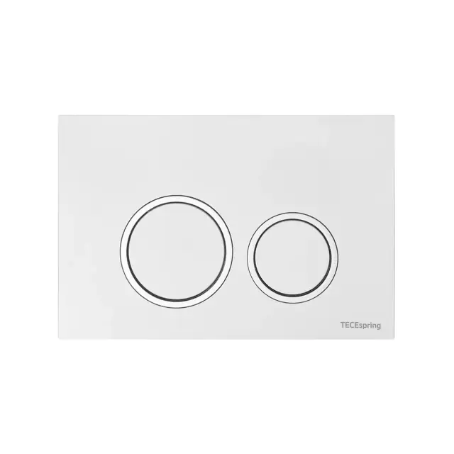 Tece Spring Кнопка смыва для унитаза, пластик, цвет: белый/хром глянцевый 9940103