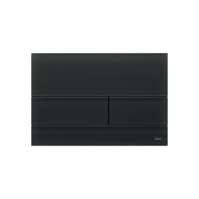 Tece Square Кнопка смыва для унитаза, стекло, цвет: черный сатинированный 9240825