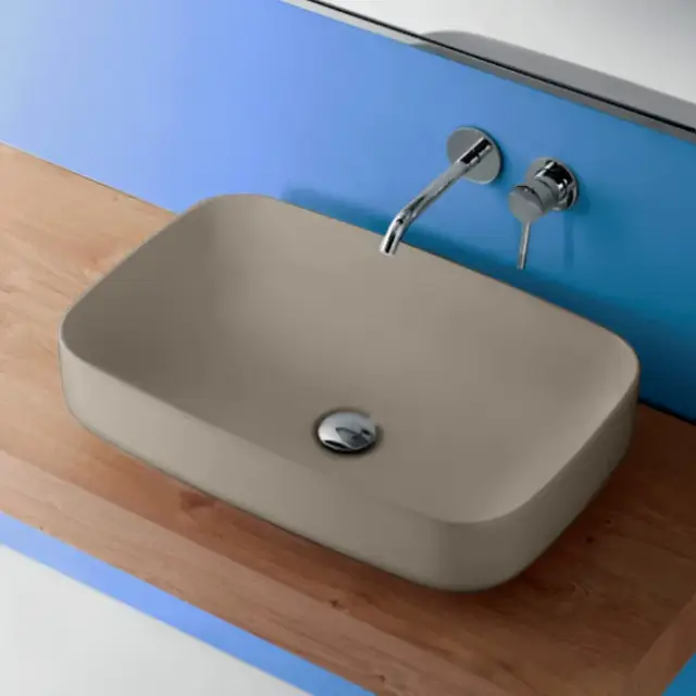 Kerasan Tribeca Раковина чаша 60x38x15h см, без перелива, цвет: Nocciola matt 514181