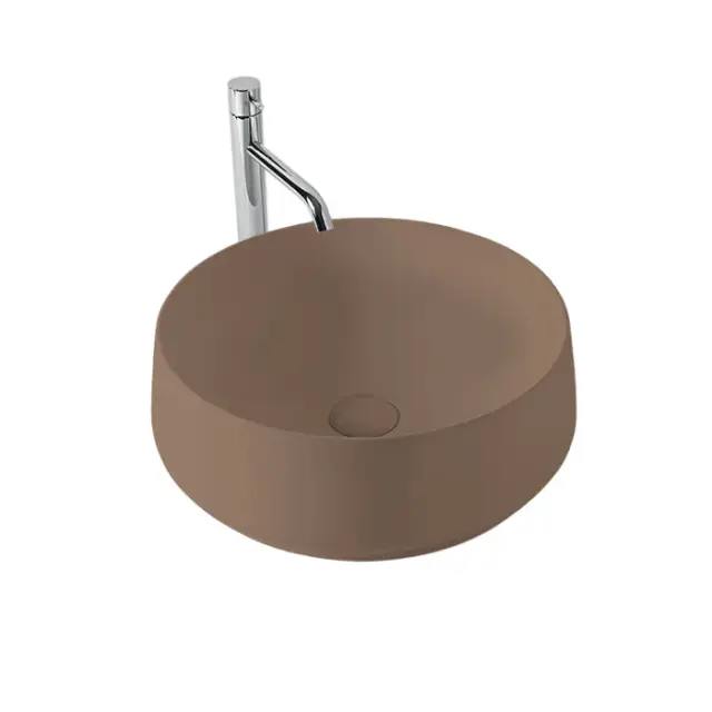 Kerasan F10 Раковина чаша d43x16h см, без перелива и отверстия под смеситель, цвет: Bruno matt 460488