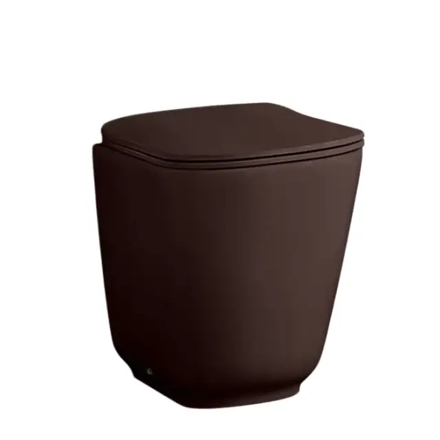 Kerasan Tribeca Унитаз приставной 55x35 см безободковый, с крепл., без крышки, цвет: Borgogna matt 511875