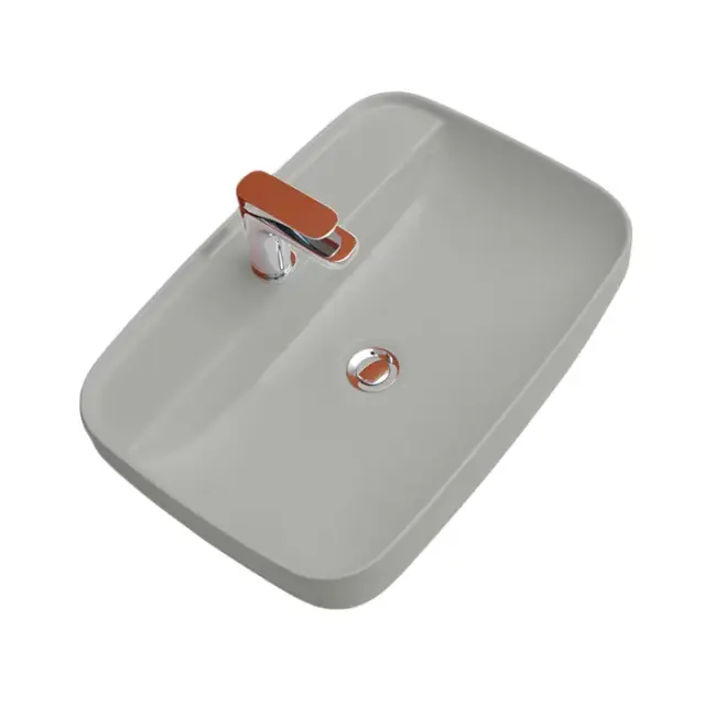 Kerasan Tribeca Раковина чаша 60x43x15h см, с 1 отверстием под смеситель, цвет: Grigio matt 514059*1 Grigio matt