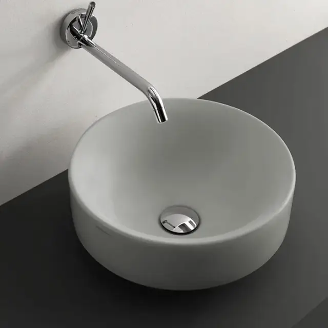 Kerasan Cento Раковина чаша d45x18h см, без перелива, цвет: Grigio matt 355759 Grigio matt *0