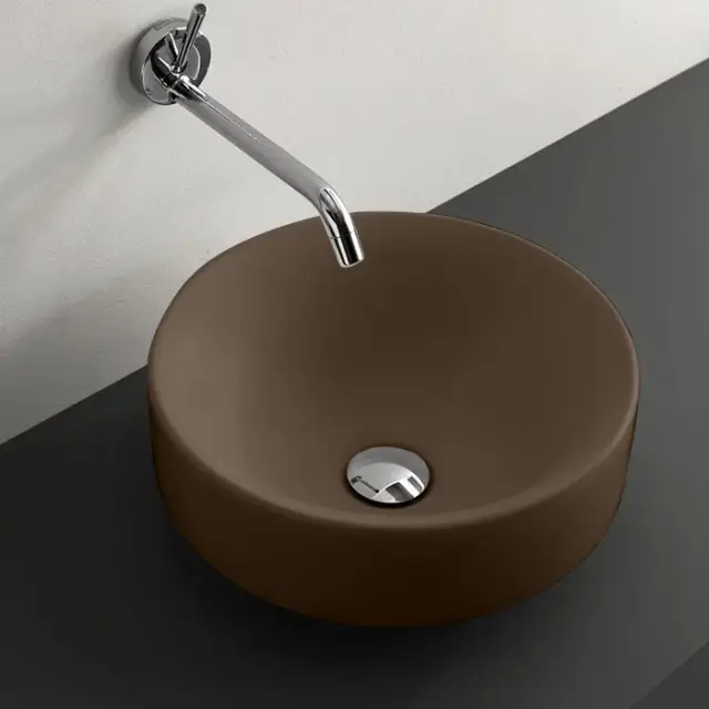 Kerasan Cento Раковина чаша d35x18h см, без перелива, цвет: Bruno matt 355888