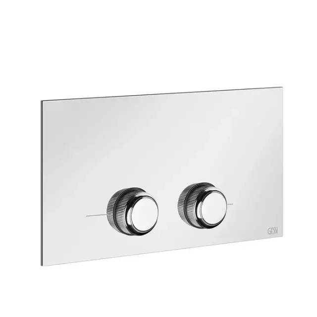 Gessi Venti20 Клавиша смыва для унитаза двойная, для инсталляций Viega, цвет: хром 54653#031