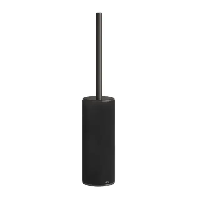 Gessi 316 Accessories Ершик для унитаза напольный с латунной колбой, цвет: black metal brushed PVD 54744#707