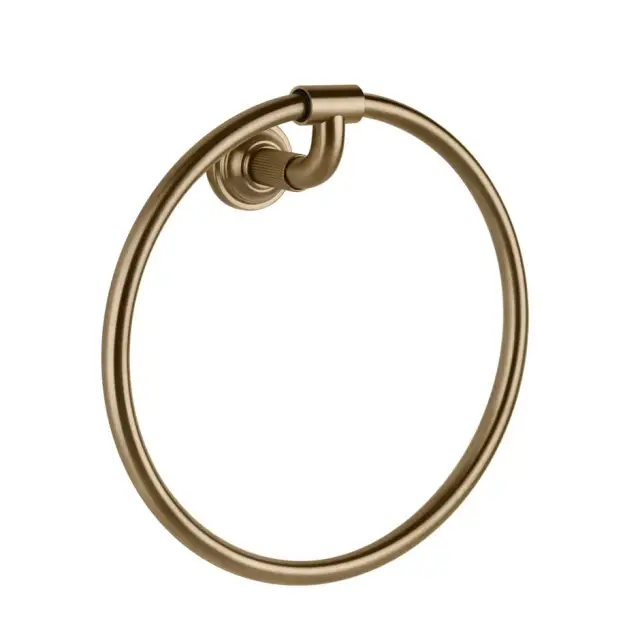 Gessi Venti20 Полотенцедержатель кольцевой 22,4 см, подвесной, цвет: warm bronze brushed PVD 65509#726