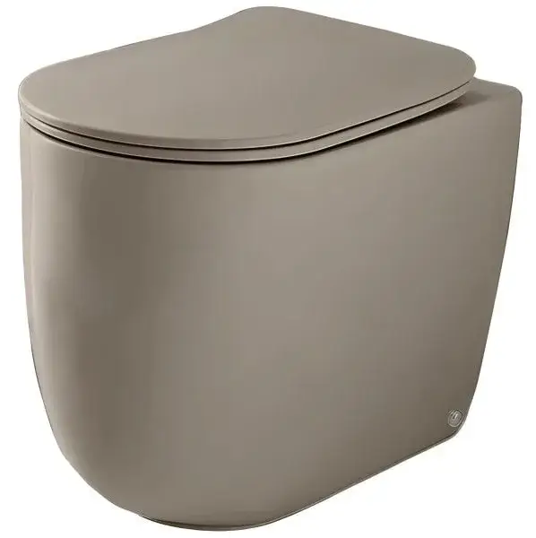 Kerasan Nolita Унитаз приставной 55x35 см, безободковый, с крепл., без сиденья, цвет: Nocciola matt 531981