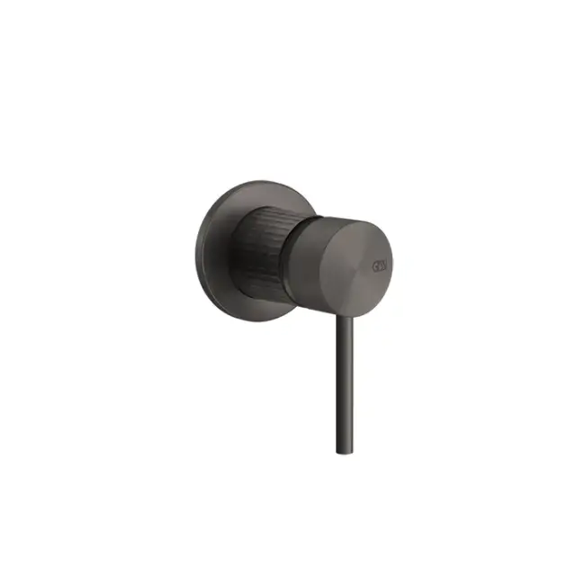 Gessi 316 Смеситель для душа встраиваемый, внешняя часть, цвет: black metal brushed PVD 54219#707