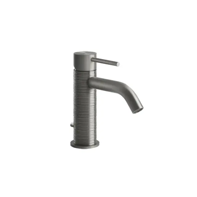 Gessi 316 Trame Смеситель для раковины с донным клапаном однорычажный, цвет: steel brushed 54301#239