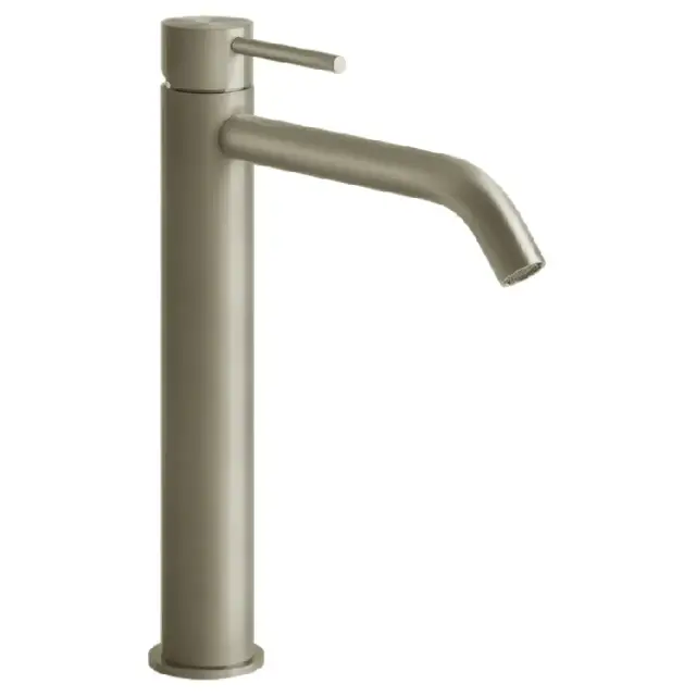 Gessi 316 Flessa Смеситель для раковины высокий без дон. клап. однорыч., цвет: warm bronze brushed 54006#726