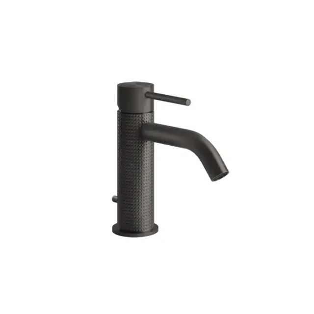 Gessi 316 Cesello Смеситель для раковины с донным клап. однорычажный, цвет: black metal brushed PVD 54401#707