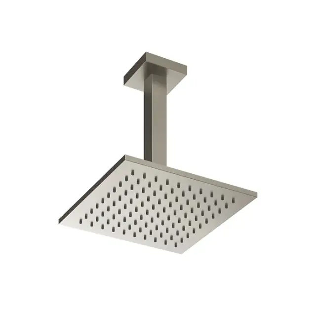 Gessi Emporio Shower Верхний душ 20x20 см, кронштейн потолочный 26 см, цвет: finox brushed nickel 47374#149