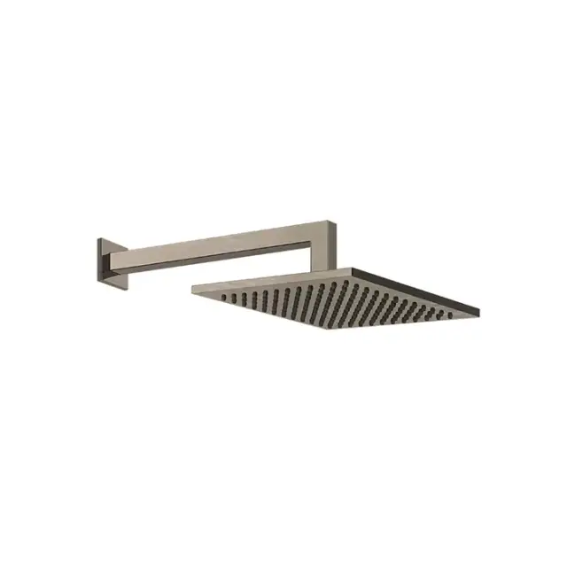 Gessi Emporio Shower Верхний душ 20x20 см, кронштейн настенный 34 см, цвет: finox brushed nickel 47376#149