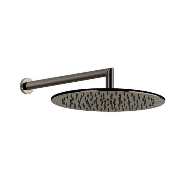 Gessi Emporio Shower Верхний душ 30 см, кронштейн настенный 35 см, цвет: finox brushed nickel 47372#149