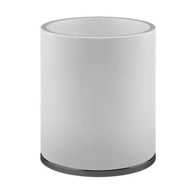 Gessi Tondo Корзина для мусора, 18x24h см, цвет: matte black 45590#299