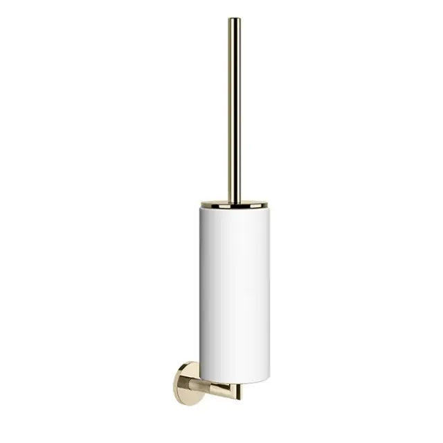 Gessi Anello Ершик для унитаза подвесной с белой колбой, фурнитура, цвет: finox brushed nickel 63719#149