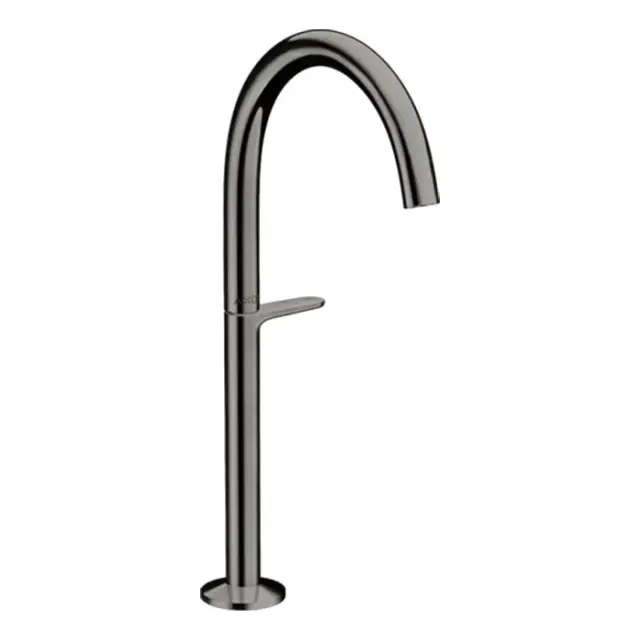 Axor One Смеситель для раковины высокий на 1 отверстие с дон. клап., цвет: полированный черный хром 48030330