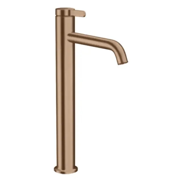 Axor One Смеситель для раковины высокий на 1 отверстие с дон. клап., цвет: шлифован. розовое золото 48002310