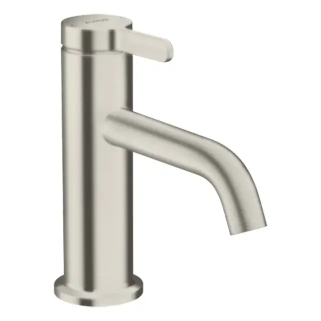 Axor One Смеситель для раковины на 1 отверстие с донным клапаном, цвет: нержавеющая сталь 48001800