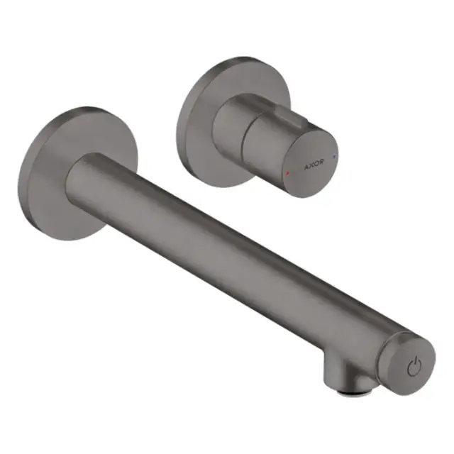 Axor Uno Смеситель для раковины встраиваемый внешняя часть, с д/к, цвет: шлифованный черный хром 45113340