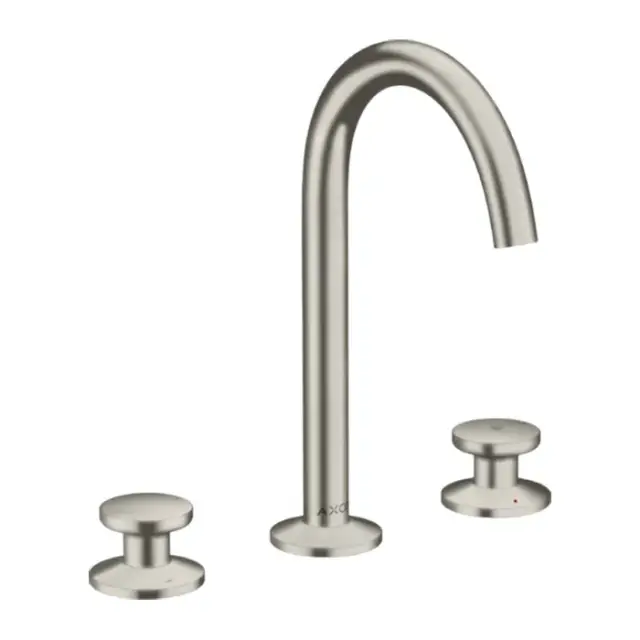 Axor One Смеситель для раковины на 3 отверстия с донным клапаном, цвет: нержавеющая сталь 48070800