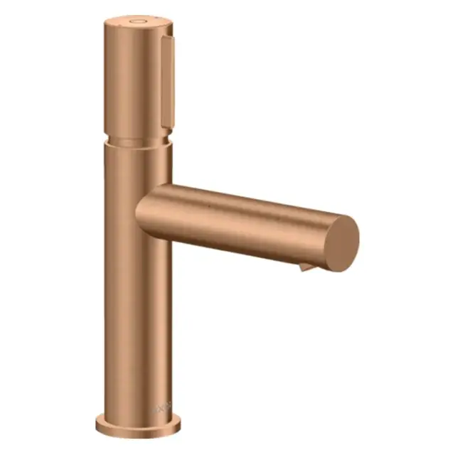 Axor Uno Смеситель для раковины на 1 отверстие с донным клапаном, цвет: шлифованная бронза 45012140
