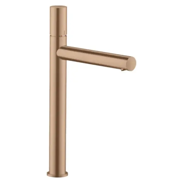 Axor Uno Смеситель для раковины высокий на 1 отверстие с дон. кл., цвет: шлифованное розовое золото 45004310