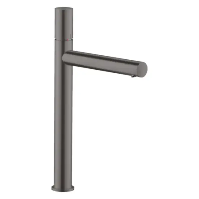 Axor Uno Смеситель для раковины высокий на 1 отверстие с донным клап., цвет: шлифованный черный хром 45004340