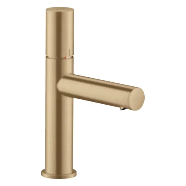 Axor Uno Смеситель для раковины на 1 отверстие с донным клапаном, цвет: шлифованная бронза 45002140