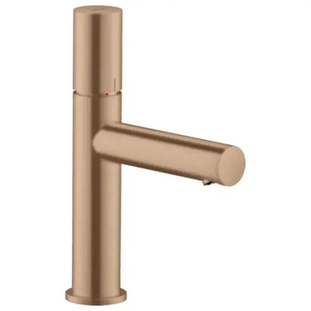 Axor Uno Смеситель для раковины на 1 отверстие с донным клапаном, цвет: шлифованное розовое золото 45002310