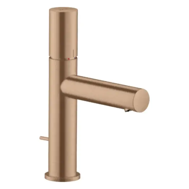 Axor Uno Смеситель для раковины на 1 отверстие с донным клапаном, цвет: шлифованное розовое золото 45001310