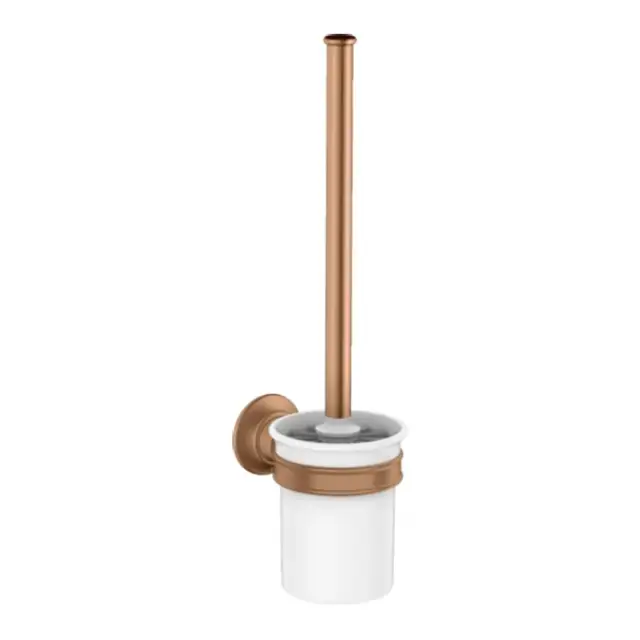 Axor Montreux Ершик для унитаза подвесной с керамической колбой, цвет: шлифованная бронза 42035140