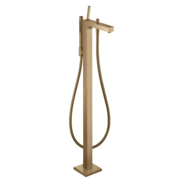 Axor Citterio Смеситель для ванны напольный, однорычажный, с тонкой рукояткой, цвет: шлиф. бронза 39451140