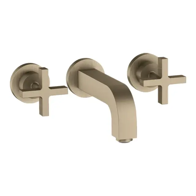 Axor Citterio Смеситель для раковины встраиваемый внеш. часть, с дон. клап., цвет: шлифован. никель 39313820