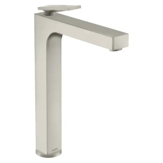 Axor Citterio Смеситель для раковины высокий на 1 отверстие с донным клап., цвет: нержавеющая сталь 39151800