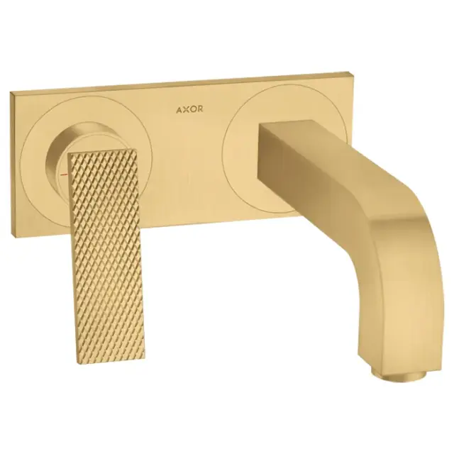 Axor Citterio Смеситель для раковины встраиваемый внешняя часть, с д/к, цвет: шлифованное золото 39171250
