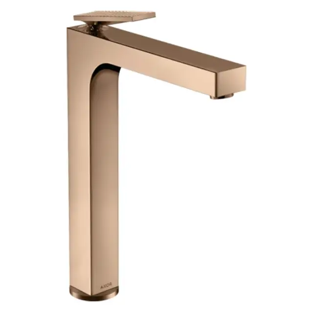 Axor Citterio Смеситель для раковины высокий на 1 отверстие с д/к, цвет: полированное розовое золото 39151300