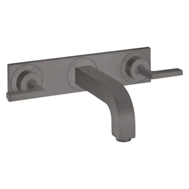 Axor Citterio Смеситель для раковины встраиваемый внешняя часть, с д/к, цвет: шлиф. черный хром 39148340