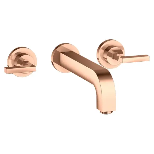 Axor Citterio Смеситель для раковины встраиваемый, внеш. часть, с д/к, цвет: полир. красное золото 39147300